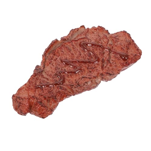 WEKAMOS Lebensechtes Steak Modell aus Hochwertigem Kunststoff Realistisches Fake Steak Vielseitig als Fotorequisite Dekoration und Lehrmittel Stabiles und Farbechtes Grill Food Modell WEKAMOS Lebensechtes Steak Modell aus Hochwertigem Kunststoff Realistisches Fake Steak Vielseitig als Fotorequisite Dekoration und Lehrmittel Stabiles und Farbechtes Grill Food Modell von WEKAMOS