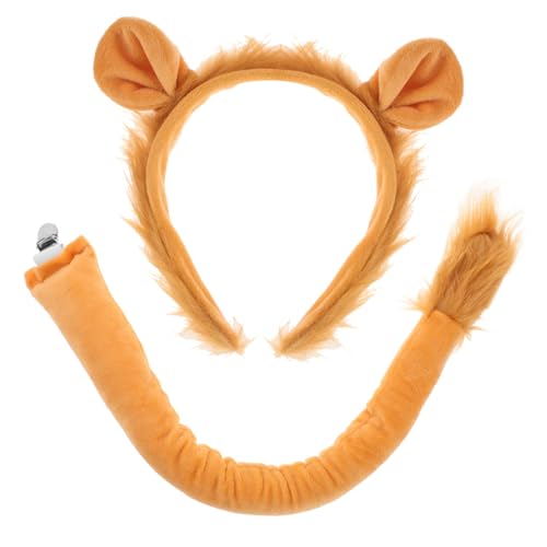 WEKAMOS Löwenkostüm Teilig mit Weichem Stirnband und Clip Tail Langlebiges Tierkostüm Accessoire für Erwachsene für Festival Karneval Party und Cosplay WEKAMOS Löwenkostüm Teilig mit Weichem Stirnband und Clip Tail Langlebiges Tierkostüm Accessoire für Erwachsene für Festival Karneval Party und Cosplay von WEKAMOS
