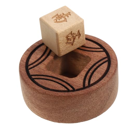 WEKAMOS Mahjong Würfel aus Holz Tragbarer Windrichtungswürfel für Brettspiele Mahjong Zubehör für Partys und Familienfeiern von WEKAMOS