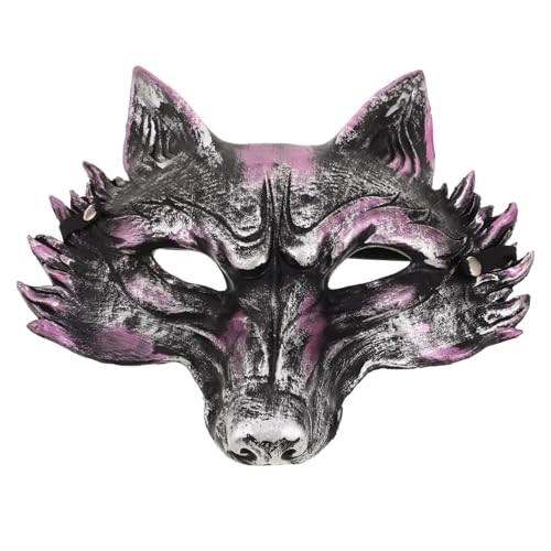 WEKAMOS Masquerade Fuchsmaske Pu-schaum Leicht Stabil Realistisch Halloween Tierkostüm Partymaske Für Erwachsene Karneval Maskerade von WEKAMOS