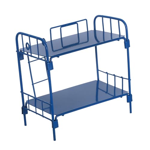 WEKAMOS Maßstab Doppelstockbett Platzsparendes Puppenbett Zubehör für Kinderzimmer Kompatibel mit Puppenhaus Möbel und Zubehör von WEKAMOS