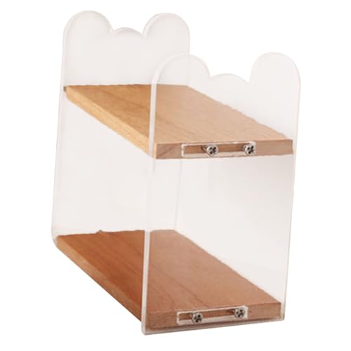 WEKAMOS Maßstab Puppenhaus Möbel Miniaturregal aus Holz für Mini Haus Dekoration Kinderzimmer Küche DIY Zubehör von WEKAMOS
