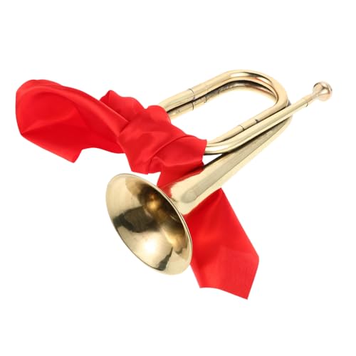 WEKAMOS Messing Trompete für Anfänger Musikinstrument mit Austauschbarem Mundstück Robustes Blasinstrument für Schulband Orchester Bühne WEKAMOS Messing Trompete für Anfänger Musikinstrument mit Austauschbarem Mundstück Robustes Blasinstrument für Schulband Orchester Bühne von WEKAMOS