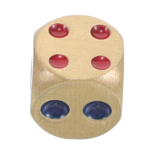 WEKAMOS Messingwürfel Standard-Spielwürfel dekorative einzigartige Home -Klassenzimmer DIY Leere -Ornament Spielwürfel Perle Tischspielwürfel DIY- Golden von WEKAMOS