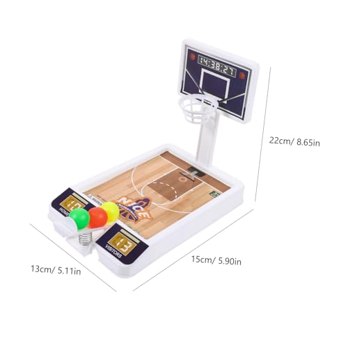 WEKAMOS Mini Basketball Kleines Tischbasketball Indoor Spiel für Langlebiges Kunststoff Basketballkorb Interaktives Familienspiel für Jungen und Mädchen Zufällige Farbe Zufällige Farbe von WEKAMOS
