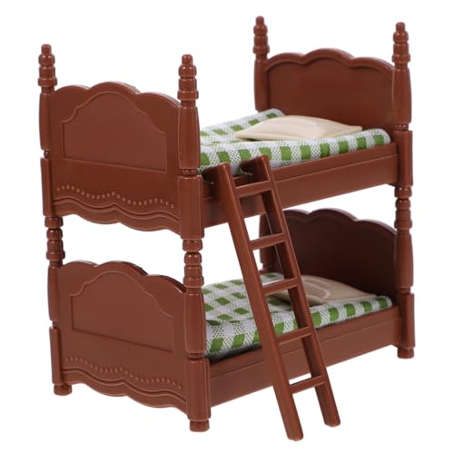 WEKAMOS Mini -Bettspielzeug winzig Möbel Spielzeugbett Mini-Bett- Etagenbett für Puppen puppenhaus Miniatur-Puppenstubenbett Mini House Etagenbett Plastik Green WEKAMOS Mini -Bettspielzeug winzig Möbel Spielzeugbett Mini-Bett- Etagenbett für Puppen puppenhaus Miniatur-Puppenstubenbett Mini House Etagenbett Plastik Green von WEKAMOS