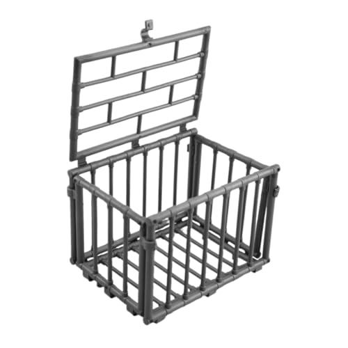 WEKAMOS Mini Cage Modell Farmzaun Kleintierkäfig Miniatur Deko Ornament Für Puppenhaus Und Kleine Tiere Sammler von WEKAMOS