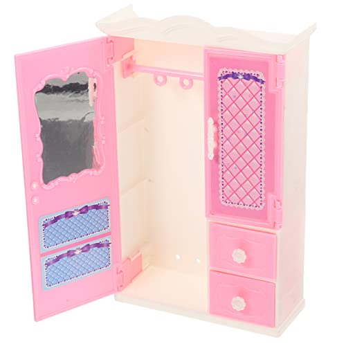 WEKAMOS Mini Kleiderschrank Kleidung Schränke klein Miniaturen Dekoration Mini-Möbelverzierung Miniatur -Schlafzimmermöbel Miniatur Kleiderschrank Miniaturmöbel Plastik Rosa WEKAMOS Mini Kleiderschrank Kleidung Schränke klein Miniaturen Dekoration Mini-Möbelverzierung Miniatur -Schlafzimmermöbel Miniatur Kleiderschrank Miniaturmöbel Plastik Rosa von WEKAMOS