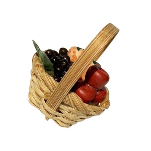 WEKAMOS Mini Obstkorb Modell mit Realistischen Miniaturfrüchten Dekoration für Puppenhaus und Spiele Auswahl an Winzigen Lebensmitteln für Partys WEKAMOS Mini Obstkorb Modell mit Realistischen Miniaturfrüchten Dekoration für Puppenhaus und Spiele Auswahl an Winzigen Lebensmitteln für Partys von WEKAMOS