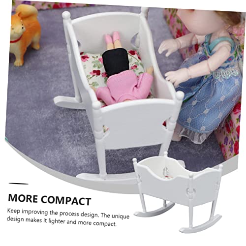 WEKAMOS Mini Puppenhaus Möbel Weiß Kleine Kinderzimmer Dekoration Robust Langlebig für DIY Modell und Fotografie Requisite WEKAMOS Mini Puppenhaus Möbel Weiß Kleine Kinderzimmer Dekoration Robust Langlebig für DIY Modell und Fotografie Requisite von WEKAMOS