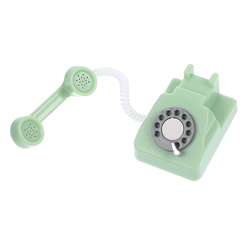 WEKAMOS Miniatur Telefon Modell Für Puppenhaus Retro Dekoration Leicht Vielseitig Einsetzbar Als Spielzeug Oder Tischdeko Für Mini Landschaften Und Schlafzimmer von WEKAMOS