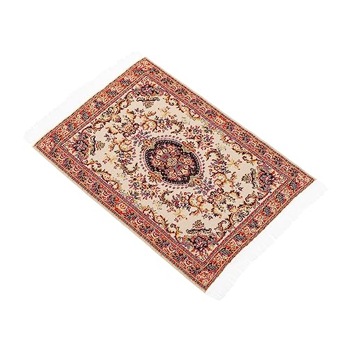 WEKAMOS Mini Teppich Bodenteppich Truthahn Dekoration Boho Outdoor Teppich Spielzeughaus Babypuppenspielzeug Puppenmöbel Mini Wohnaccessoires Teppiche Mini von WEKAMOS