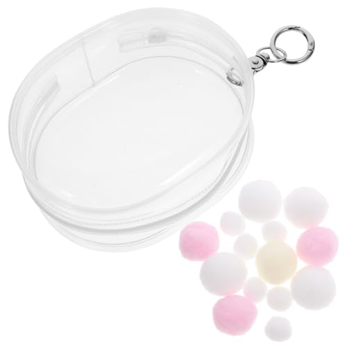 WEKAMOS Mini Transparentes Puppentrage Bag aus PVC mit Reißverschluss Tragbare Aufbewahrungstasche für Puppen Leicht und Langlebig für Unterwegs Schützt Puppe Zufällige Zufällige Farbe von WEKAMOS