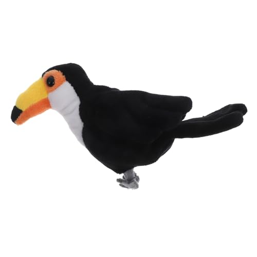 WEKAMOS Mini Vogel Fingerpuppe Handpuppen Für Kleinkinder Tier Fingerpuppen Puppenspiel Tier Handpuppen Tierpuppen Handpuppen Für Erwachsene Finger Plüschtiere Schwarze Pp von WEKAMOS