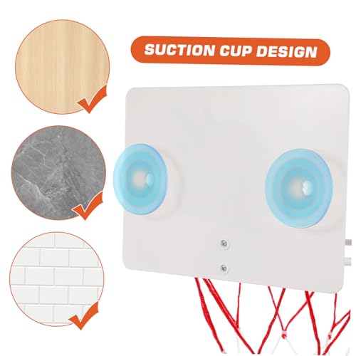 WEKAMOS Mini Wand Basketballkorb für Backboard Bällen und Luftpumpe Saugnapfmontiert für Einfaches Indoor Spiel Robustes Basketballzubehör für Spaß zu Hause und Geschenkidee WEKAMOS Mini Wand Basketballkorb für Backboard Bällen und Luftpumpe Saugnapfmontiert für Einfaches Indoor Spiel Robustes Basketballzubehör für Spaß zu Hause und Geschenkidee von WEKAMOS
