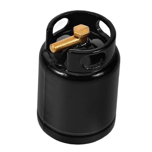 WEKAMOS Mini-küchenzubehör Puppenhaus Dekoration Winzig Artikel Szene Kochen Realistisch Miniatur Möbel Mini-gasflasche Gasflasche Mini Mini- -gastank- Black Legierung von WEKAMOS