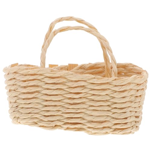 WEKAMOS Mini-rattankorb Klein Gewebte Gewobener Korb Aufbewahrungskorb Körbe Miniaturkorb Schmücken Miniaturmodell Eines Geflochtenen Korbs Miniaturmöbel Für Mini- - WEKAMOS Mini-rattankorb Klein Gewebte Gewobener Korb Aufbewahrungskorb Körbe Miniaturkorb Schmücken Miniaturmodell Eines Geflochtenen Korbs Miniaturmöbel Für Mini- - von WEKAMOS