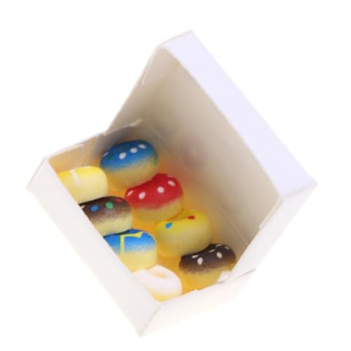 WEKAMOS Miniatur Donut Mini Food Simulation Donuts Miniature Dessert für Puppenhaus Micro Landschaft Basteln von WEKAMOS