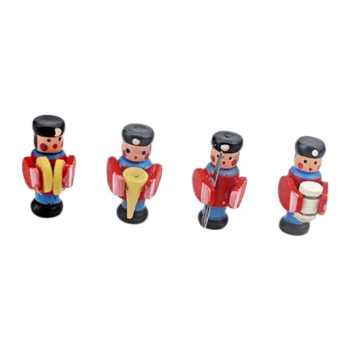 WEKAMOS Miniatur Holz Trommler Figur Handgefertigte Puppenhaus Deko Langlebiges Holzspielzeug Kreatives Miniaturmodell für Montessori und Puppenhaus Zubehör WEKAMOS Miniatur Holz Trommler Figur Handgefertigte Puppenhaus Deko Langlebiges Holzspielzeug Kreatives Miniaturmodell für Montessori und Puppenhaus Zubehör von WEKAMOS