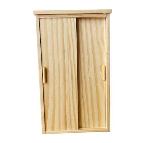 WEKAMOS Miniatur Holzkleiderschrank Vintage Design Realistischer Puppenhaus Schrank Deko Möbel für Puppenhaus und Miniaturgärten Hellgelb Feine Handwerkskunst Kreatives Rollenspiel WEKAMOS Miniatur Holzkleiderschrank Vintage Design Realistischer Puppenhaus Schrank Deko Möbel für Puppenhaus und Miniaturgärten Hellgelb Feine Handwerkskunst Kreatives Rollenspiel von WEKAMOS