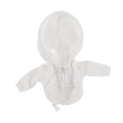 WEKAMOS Miniatur Kapuzenpullover für Puppen Niedlicher Hoodie für Bjd Puppen Zubehör für Kreative Verkleidung und Puppenhausgestaltung Weißes Design WEKAMOS Miniatur Kapuzenpullover für Puppen Niedlicher Hoodie für Bjd Puppen Zubehör für Kreative Verkleidung und Puppenhausgestaltung Weißes Design von WEKAMOS