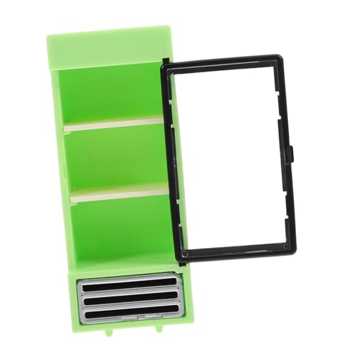 WEKAMOS Miniatur Kleiner kühlschrank kühlschrank DIY Enthusiast Puppenhaus Kühlschrank Dekoration Spielkühlschrank Mini-Kühlschränke Mini-Ornamente zum Basteln Acryl Green von WEKAMOS