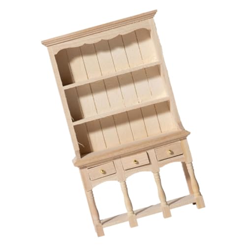 WEKAMOS Miniatur Möbel Schrank für Puppenhaus Holz Bücherregal mit DREI für Mini Haus Dekoration für und WEKAMOS Miniatur Möbel Schrank für Puppenhaus Holz Bücherregal mit DREI für Mini Haus Dekoration für und von WEKAMOS