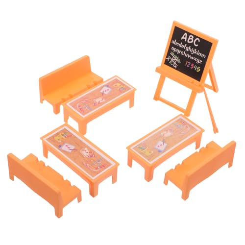 WEKAMOS Miniatur Schultisch mit Tafel Stabiles Mini Möbel für Puppenhaus Kreatives Klassenzimmer Spiel Einfach Zusammenbaubar Fördert Fantasie und Lernspaß WEKAMOS Miniatur Schultisch mit Tafel Stabiles Mini Möbel für Puppenhaus Kreatives Klassenzimmer Spiel Einfach Zusammenbaubar Fördert Fantasie und Lernspaß von WEKAMOS