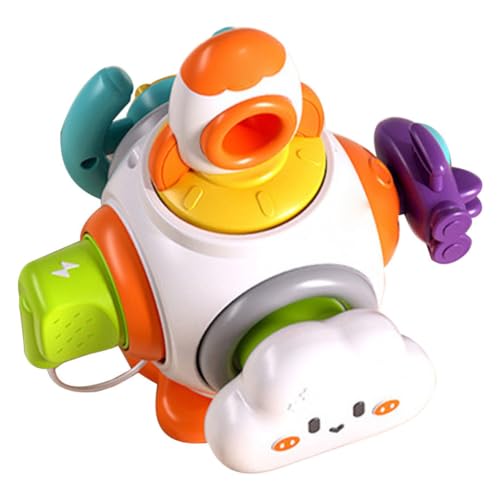 WEKAMOS Montessori Busy Ball Greifspielzeug aus Sicherem Sensorisches Lernspielzeug für Monate Fördert Feinmotorik und Flexible Fingerbewegung Bunt und Langlebig zur Babyparty von WEKAMOS