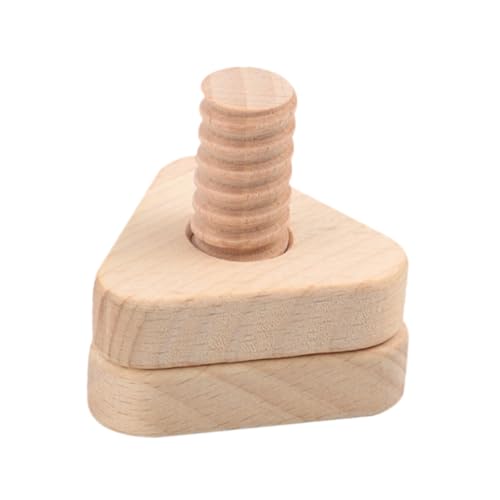 WEKAMOS Montessori Holzspielzeug Geometrische Schraubenform Lernspielzeug zur Kognitiven Ab Jahr Motorisches Schraubspiel für Jungen Mädchen Frühes Bildungsspielzeug aus Naturholz von WEKAMOS