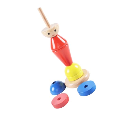 WEKAMOS Montessori Stapel-puzzlebrett: Spielzeug Zur Erkennung Geometrischer Formen – Pädagogisches Holzspielzeug Für Kleinkinder – Geburtstagsgeschenk Für Die Kognitive Entwicklung von WEKAMOS
