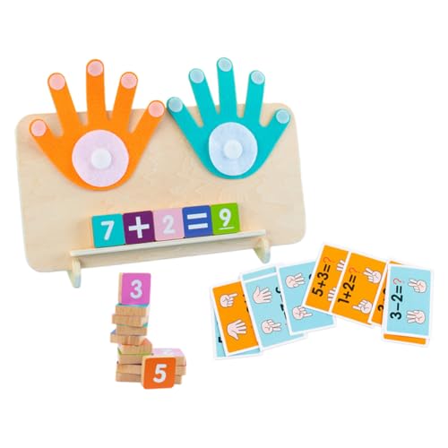 WEKAMOS Montessori Zahlen Lernspiel für Kleinkinder Sicheres Geruchloses Mathematikspielzeug mit Glatten Kanten von Rechnen Addition und Subtraktion für Vorschule und Zuhause von WEKAMOS