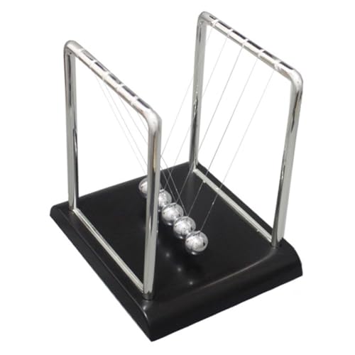 WEKAMOS Newton Balance Ball Kinetisches Schreibtischspielzeug Kreative Metalldeko für Büro und Zuhause Physik Lernspielzeug und Entspannungsornament Schwarz WEKAMOS Newton Balance Ball Kinetisches Schreibtischspielzeug Kreative Metalldeko für Büro und Zuhause Physik Lernspielzeug und Entspannungsornament Schwarz von WEKAMOS