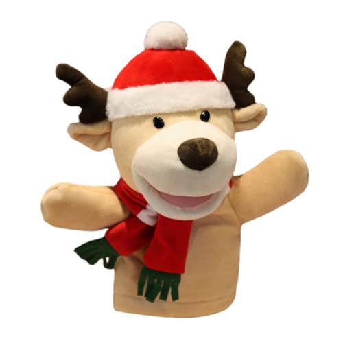 WEKAMOS Niedliche Handpuppe Plüsch Rentier Fingerpuppen für Eltern Junge Mädchen Interaktives Puppentheater Kreatives Rollenspiel Weihnachtsaktivität WEKAMOS Niedliche Handpuppe Plüsch Rentier Fingerpuppen für Eltern Junge Mädchen Interaktives Puppentheater Kreatives Rollenspiel Weihnachtsaktivität von WEKAMOS