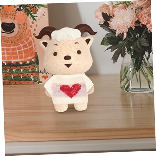 WEKAMOS Niedlicher Weißer Bärenpullover aus Baumwolle Puppenkleidung für Plüschtiere Kawaii Kuscheltier Outfit Weicher DIY Bären Sweater Puppenbekleidung Zubehör von WEKAMOS