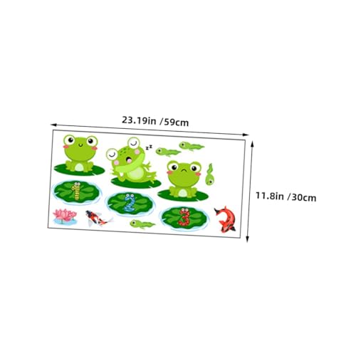 WEKAMOS PVC Bodenaufkleber Abziehbar rutschfest Wasserfest mit Cartoon Frosch Muster Spielerisch Zahlen Lernen für Kinderzimmer Kindergarten Teilig Leicht zu Reinigen WEKAMOS PVC Bodenaufkleber Abziehbar rutschfest Wasserfest mit Cartoon Frosch Muster Spielerisch Zahlen Lernen für Kinderzimmer Kindergarten Teilig Leicht zu Reinigen von WEKAMOS
