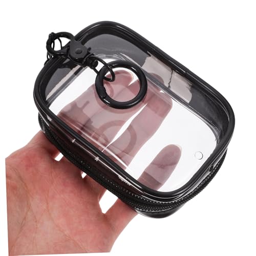 WEKAMOS PVC Durchsichtiges Aufbewahrungsetui mit Reißverschluss und Schlüsselanhänger Schutz für Puppen und Mini Figuren Staubdichte Sammeltasche für Schmuck Vielseitige Organizer Box von WEKAMOS
