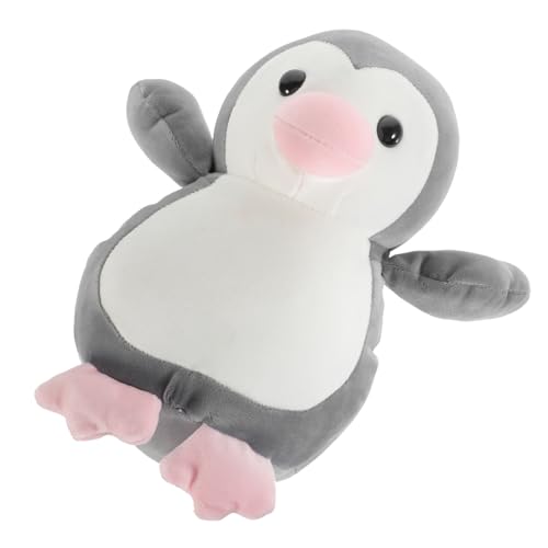 WEKAMOS Pinguin-Puppe Weihnachtsstofftiere Plüsch Plüsch Home Dekoration Pinguin Plüschtiere Figuren Kuscheltiere Süß Tiere Pp Baumwolle Grau von WEKAMOS