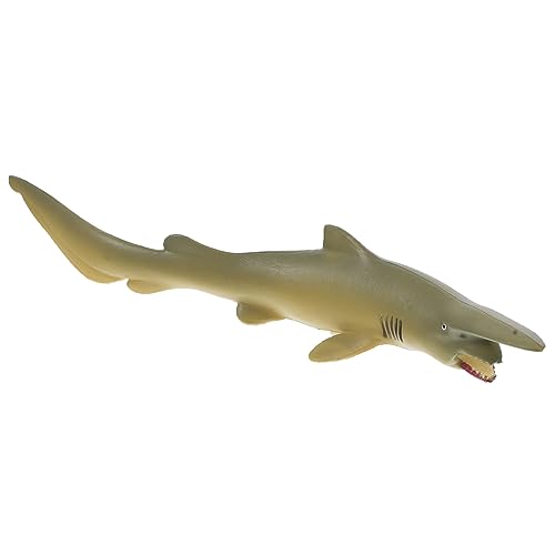 WEKAMOS Plastic Goblin Shark Modell Realistisches für Aquarien Dekoration Lernspielzeug für Foto und Wohnaccessoire Detailgetreu und Farbenfroh von WEKAMOS