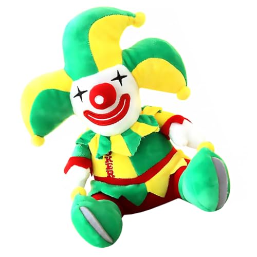 WEKAMOS Plüsch Clownpuppe Kurzhaarig Weiches PP Baumwollfüllung Niedliche Dekoration Kinderzimmer Fasching WEKAMOS Plüsch Clownpuppe Kurzhaarig Weiches PP Baumwollfüllung Niedliche Dekoration Kinderzimmer Fasching von WEKAMOS