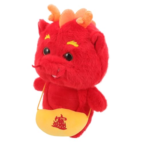WEKAMOS Plüsch Drache Jahr des Drachen Maskottchen Stofftier mit Traditioneller Kleidung Weiches Kuscheltier Festliche Chinesische Neujahrsdekoration Glücksbringer Geschenk für Familie und WEKAMOS Plüsch Drache Jahr des Drachen Maskottchen Stofftier mit Traditioneller Kleidung Weiches Kuscheltier Festliche Chinesische Neujahrsdekoration Glücksbringer Geschenk für Familie und von WEKAMOS