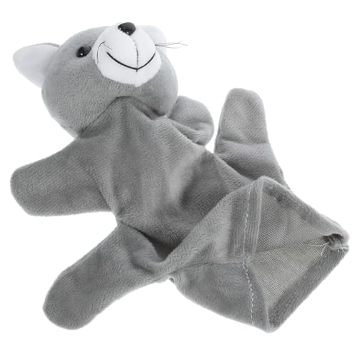 WEKAMOS Plüsch Katzen Handpuppe für Interaktive Storytelling Handpuppe mit Beweglichen Pädagogisches Plüschtier aus Sicherem Fördert Kreativität und Kommunikation Vielseitig für Zuhause von WEKAMOS