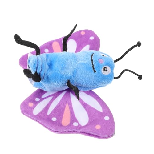 WEKAMOS Plüsch Schmetterling Handpuppe Handspielzeug Stofftier Fingerspiel Puppe Frühpädagogik Kreatives Puppentheater für Kleinkinder Mädchen von WEKAMOS