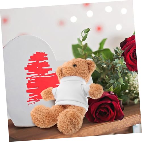 WEKAMOS Plüschbär mit Weichem Leerem T Shirt für DIY Sublimation Kuscheliges Stofftier für Junge Mädchen Geburtstage Weihnachten Liebevolles für Sammler WEKAMOS Plüschbär mit Weichem Leerem T Shirt für DIY Sublimation Kuscheliges Stofftier für Junge Mädchen Geburtstage Weihnachten Liebevolles für Sammler von WEKAMOS