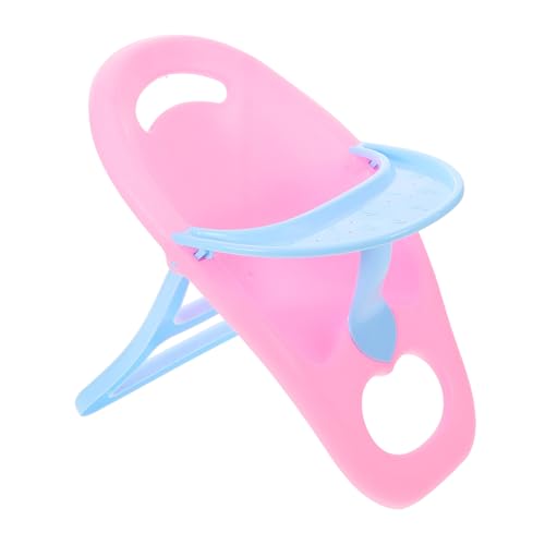 WEKAMOS Puppen Hochstuhl Für Simulierter Puppenhochstuhl Für Puppenhaus Dekoration Hochstuhl Zubehör Für Babypuppen Und Spielzeugküche Für Rollenspiele Und Kreative Aktivitäten von WEKAMOS