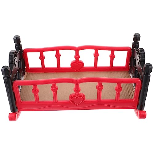 WEKAMOS Puppen-Shaker Puppenstubenbetten -Babyzubehör Mädchen Puppenhausbett Mini-Puppenhausmöbel Miniatur-Puppenhauszubehör -Babybett Plastik rot WEKAMOS Puppen-Shaker Puppenstubenbetten -Babyzubehör Mädchen Puppenhausbett Mini-Puppenhausmöbel Miniatur-Puppenhauszubehör -Babybett Plastik rot von WEKAMOS