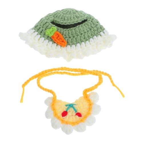 WEKAMOS Puppen-kostüm mit Handgewebtem Hut und Baumwoll-Schutz Für Einfaches Anziehen Kreative Puppen-deko für Feste und Fotos Passend für Labubu Kuschelpuppe von WEKAMOS