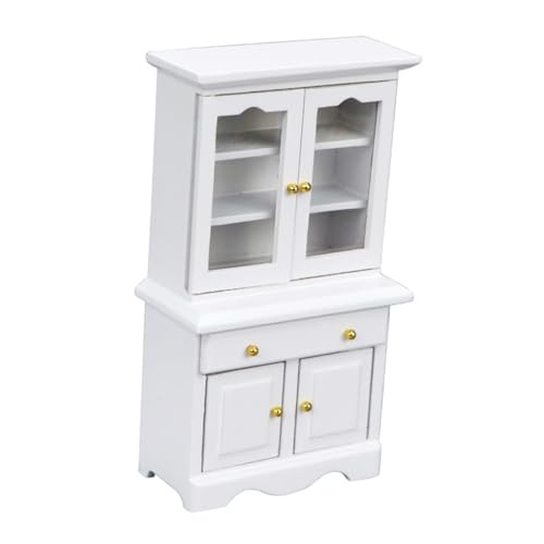 WEKAMOS Puppenhaus Möbel Weiß Holz Miniatur Bücherregal Deko für Puppenhaus Zimmer Einrichtung WEKAMOS Puppenhaus Möbel Weiß Holz Miniatur Bücherregal Deko für Puppenhaus Zimmer Einrichtung von WEKAMOS