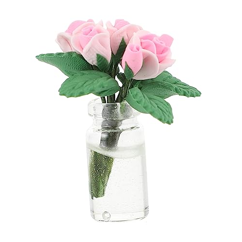 WEKAMOS Eleganter Mini- -blumentopf-Bonsai Im Maßstab 112 Mini-Rose Zur Dekoration von WEKAMOS