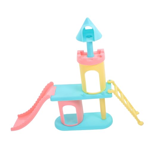 WEKAMOS Puppenhaus Spielplatz Modell DIY Rutschen Dekoration Miniatur für Puppenhaus Sicheres Material für Kreative Spielmöglichkeiten von WEKAMOS